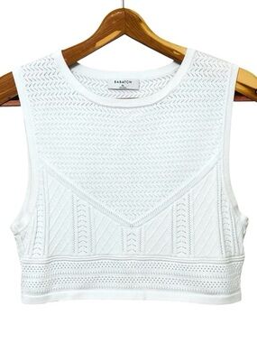 Babaton Aritizia White Tank Top Womens Size XL